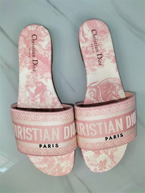 dior pink sandals|christian Dior women sandals.